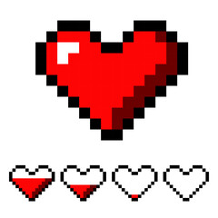 pixel heart pixel art
