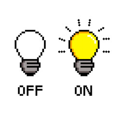 pixel lamp indicating status ON OFF