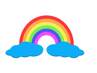 rainbow and clouds