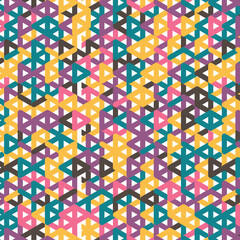An abstract geometric fashion pattern. Colorful seamless pattern