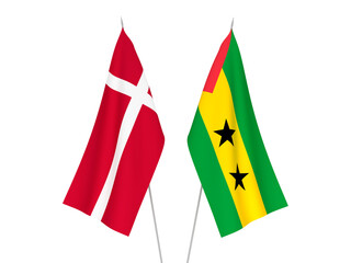 Saint Thomas and Prince and Denmark flags