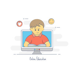 Online Education Vector Icon