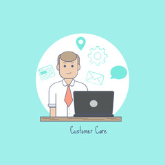 Customer Care Vector Icon