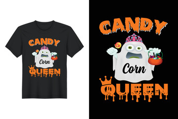 Candy Queen, Halloween T Shirt Design