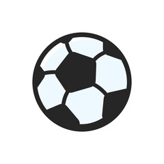 Fototapeta premium Vector Objects Spherical soccer balls for various sports events. Isolated on white background.