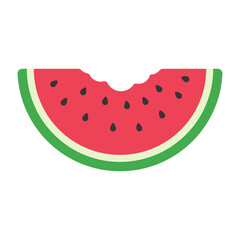 A delicious red watermelon Sweet fruit that is commonly eaten during summer for freshness.
