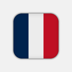 France flag, official colors. Vector illustration.