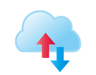 クラウド　インターネット　イラスト素材