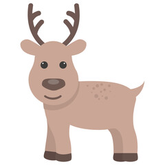 Reindeer Vector Icon