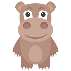 Hippopotamus Vector Icon