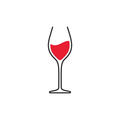 Fototapeta na wymiar Beautiful wine glass shapes collection vector Dinner Wine Ideas to Celebrate