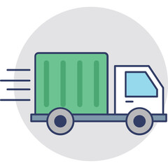 Fast Delivery Flat Icon