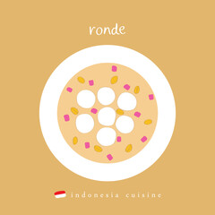 Ronde indonesia asia drink cuisine