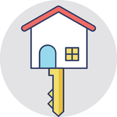 Home Key Vector Icon