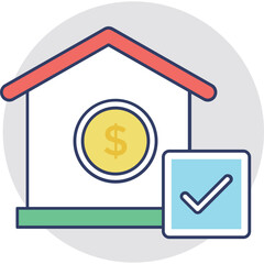 Home Loan Approved Vector Icon