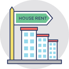 House Rent Vector Icon