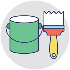 Paint Brush Vector Icon