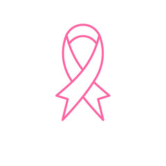 Vector pink ribbon cross Breast cancer day sign in women Cancer fighting ideas