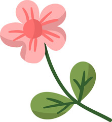 Blossoms hand drawn flat style