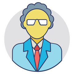 Scientist Vector Icon