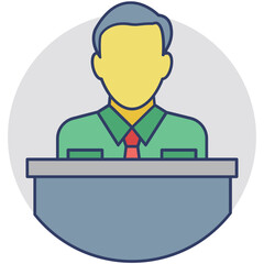 Salesman Vector Icon