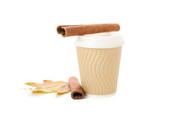 Concept of Autumn, Autumn composition accessories isolated on white background