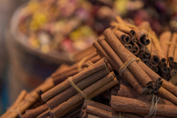 cinnamon sticks and spices
