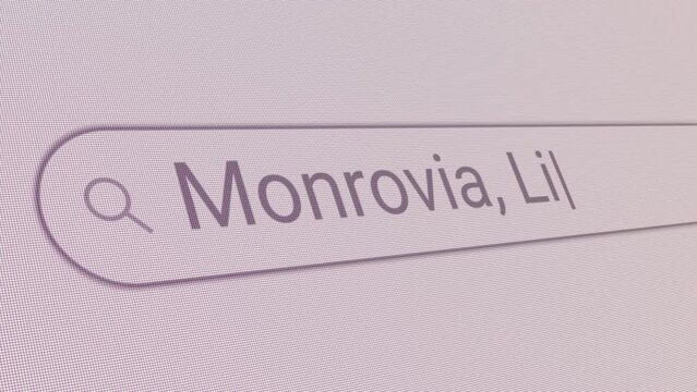 Search Bar Monrovia Liberia 
Close Up Single Line Typing Text Box Layout Web Database Browser Engine Concept