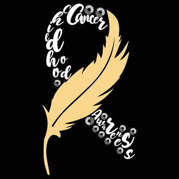 childhood awareness cancer , childhood awareness shirt print template typography design for vector file.