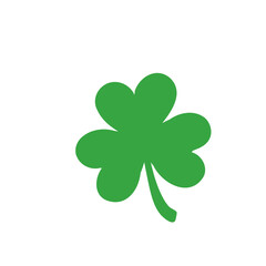 Four pointed and three pointed clover green vector For decoration in st.patrick's day.