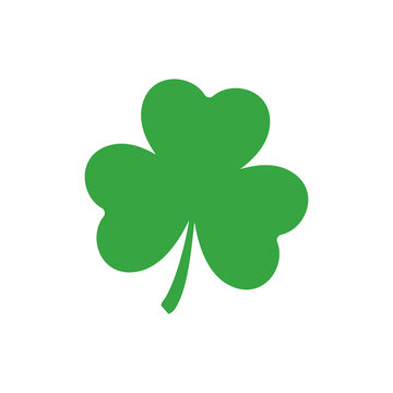 Four pointed and three pointed clover green vector For decoration in st.patrick's day.
