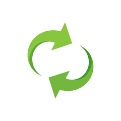 Recycling icon. An arrow that revolves endlessly Reuse concept Recycled. isolate on white background
