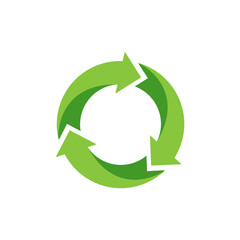 Recycling icon. An arrow that revolves endlessly Reuse concept Recycled. isolate on white background