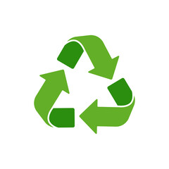 Obraz premium Recycling icon. An arrow that revolves endlessly Reuse concept Recycled. isolate on white background