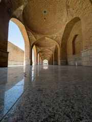 the courtyard of the sky mosque from the sights of Iran
