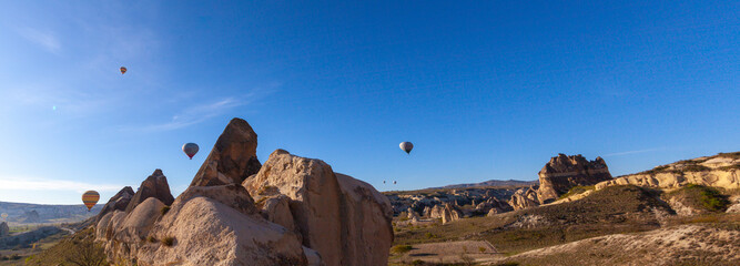 Cappadocia is the region that emerged when the soft layers formed by lava and ashes erupted by...