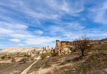 Cappadocia is the region that emerged when the soft layers formed by lava and ashes erupted by...