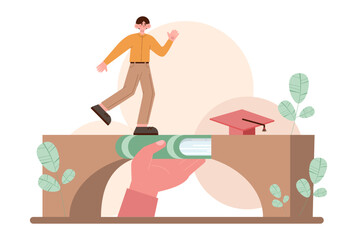 Education concept. Multidisciplinary and lifelong studying, knowledge