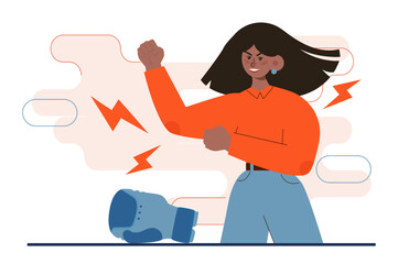 Two groups of people fighting, battle among people. Business or social