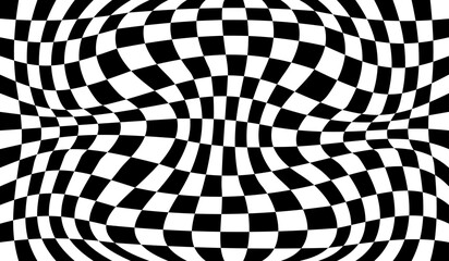 black and white checkered contour background