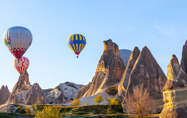 Cappadocia is the region that emerged when the soft layers formed by lava and ashes erupted by...