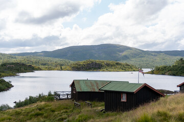 lake in the mountains