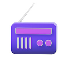 Radio 3D Icon