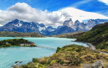 Naklejka na ściany i meble Torres del Paine in Patagonia