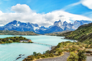 Naklejka na ściany i meble Torres del Paine in Patagonia