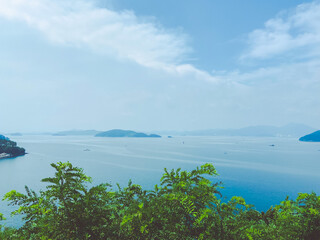 beach with sky and clouds