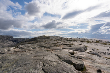 landscape with blue sky