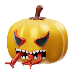 Fototapeta premium Pumpkin 3D Icon
