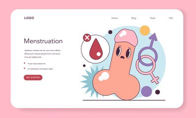 Female hygiene concept. Intimate health and self care. Period schedule