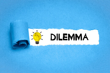 Dilemma - obrazy, fototapety, plakaty